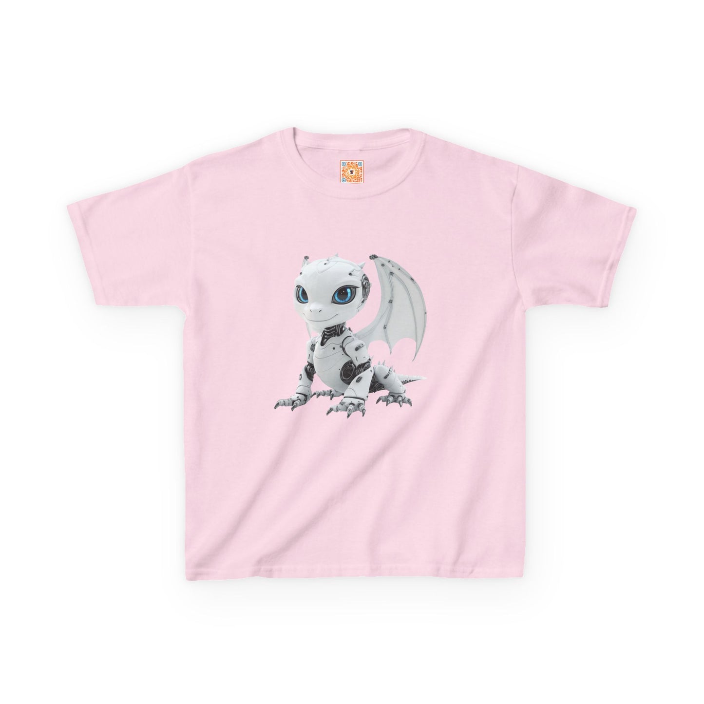 Happy Robot Dragon Kids Heavy Cotton T-Shirt - Teeny Tiny Dragons