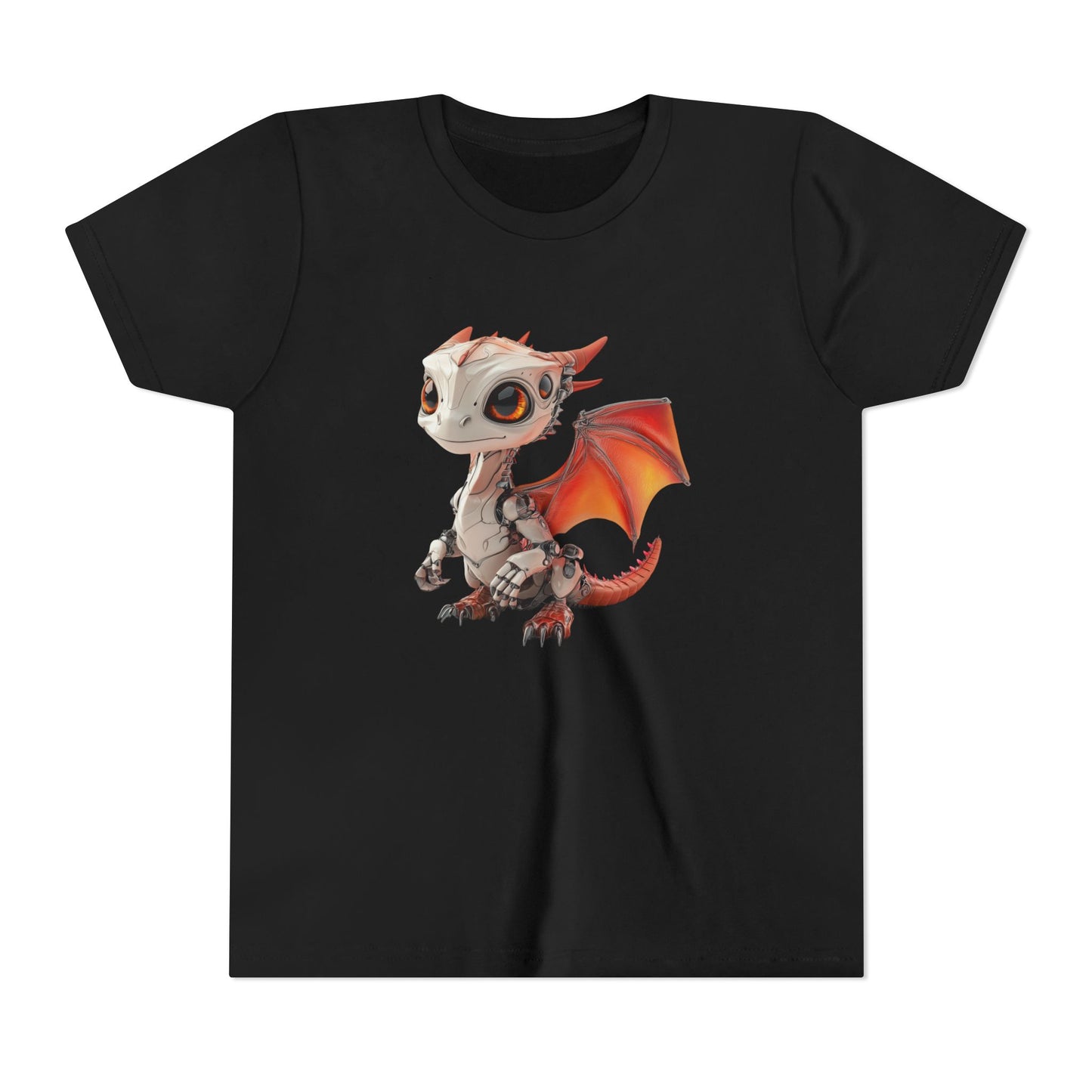 Very Cute Robot Dragon - Youth Short Sleeve T-Shirt - Teeny Tiny Dragons