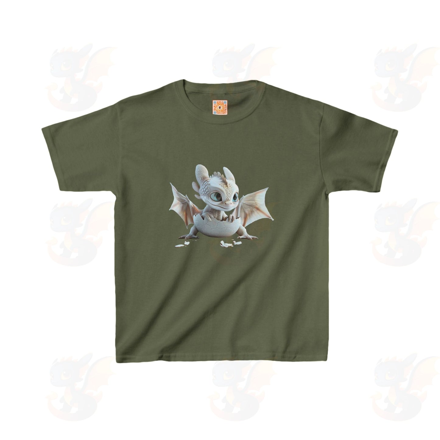 Cute Little Dragon - Kids Heavy Cotton™ T-Shirt