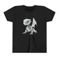 White Robot Dragon - Youth Short Sleeve T-Shirt - Teeny Tiny Dragons