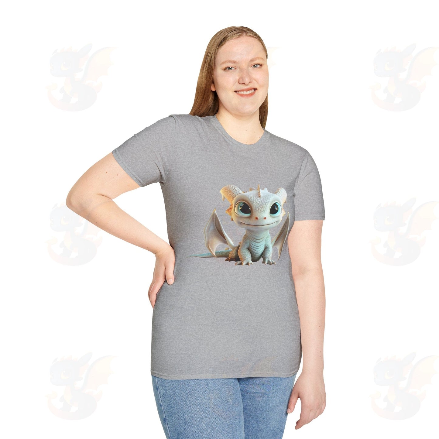 Cute Little Dragon - Unisex Softstyle T-Shirt