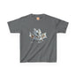 Silver Crystal Dragon Kids Heavy Cotton T-Shirt