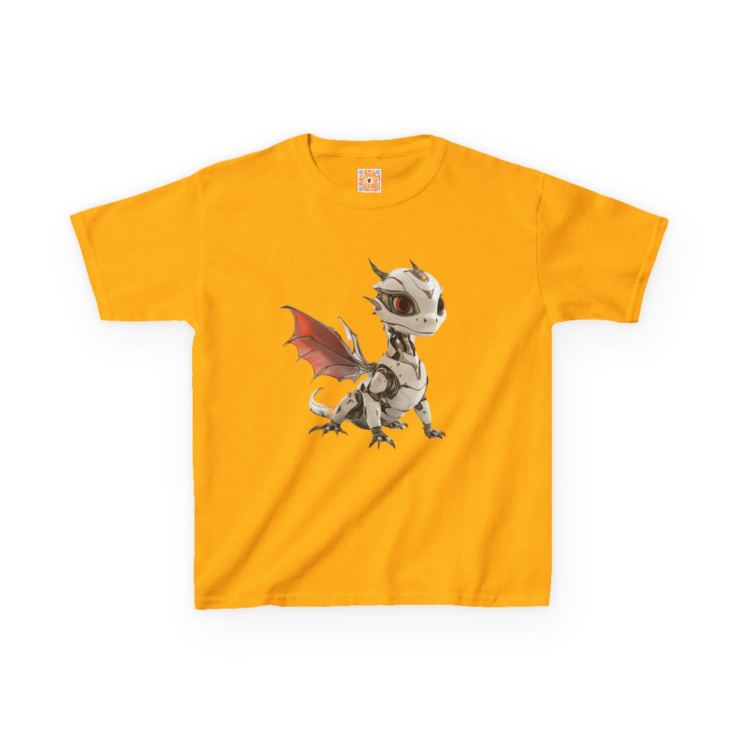Cool Standing Robot Dragon Kids 100% Cotton T-Shirt - Teeny Tiny Dragons