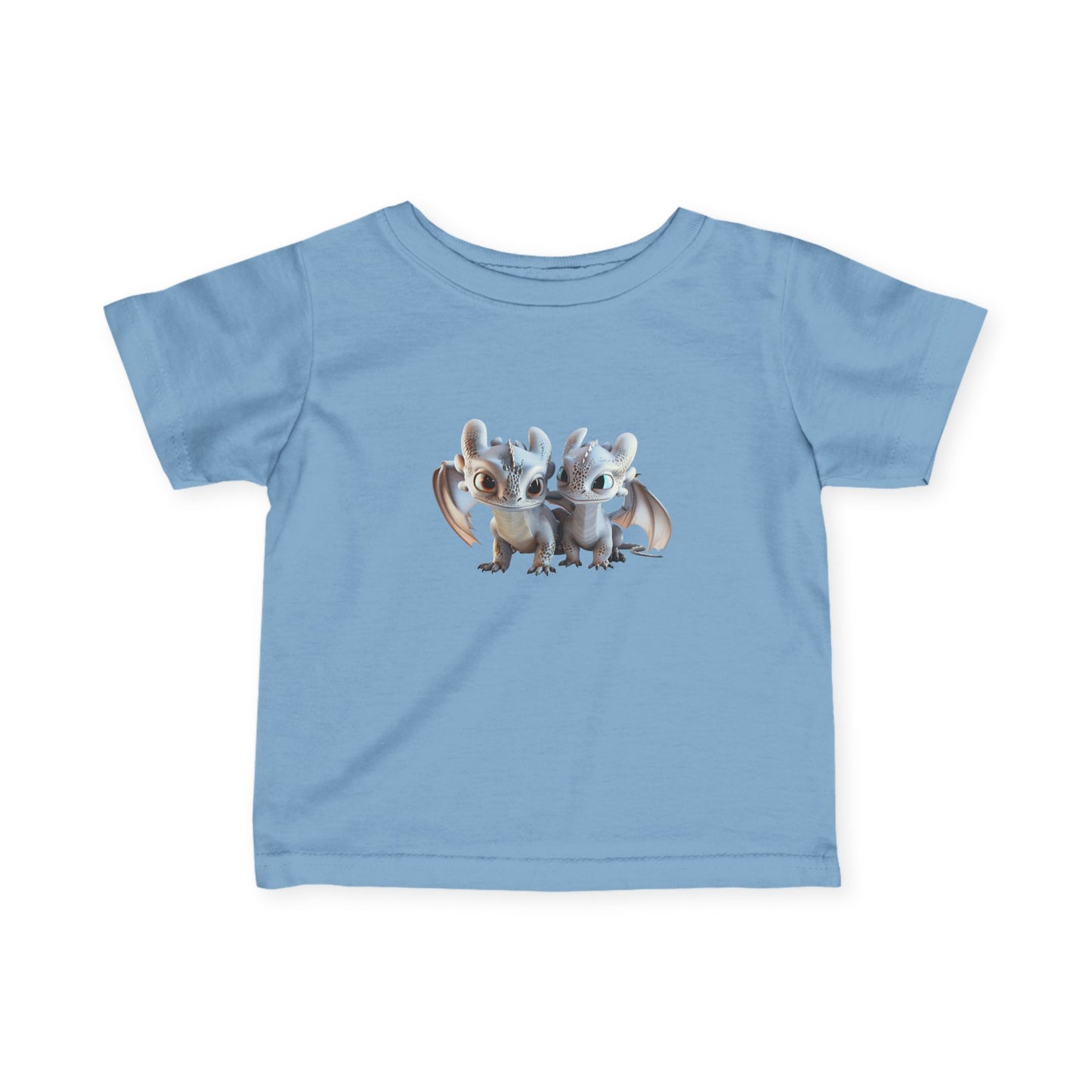 Icy Twin Baby Dragons Infant Fine Jersey T-Shirt - Teeny Tiny Dragons