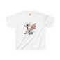 Sitting Grey Robot Dragon Kids 100% Cotton T-Shirt - Teeny Tiny Dragons
