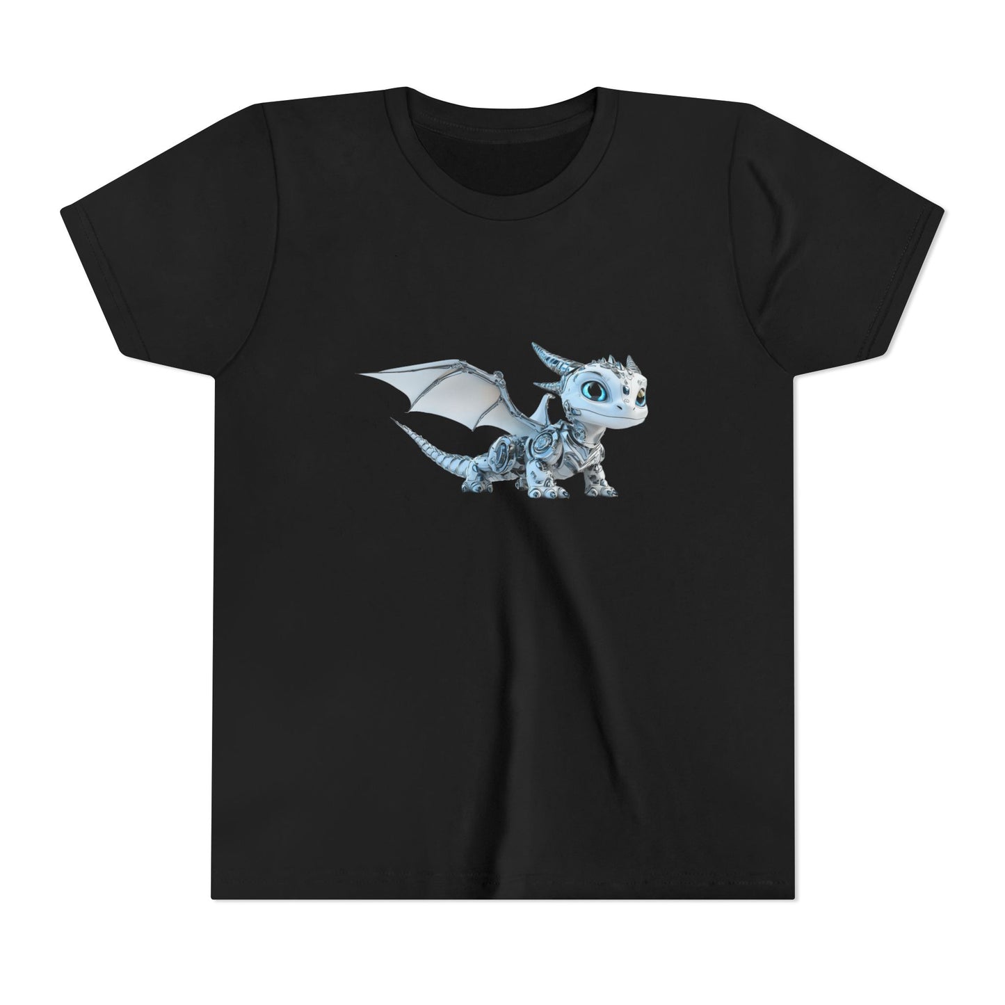 Baby Robot Dragon - Youth Short Sleeve T-Shirt - Teeny Tiny Dragons