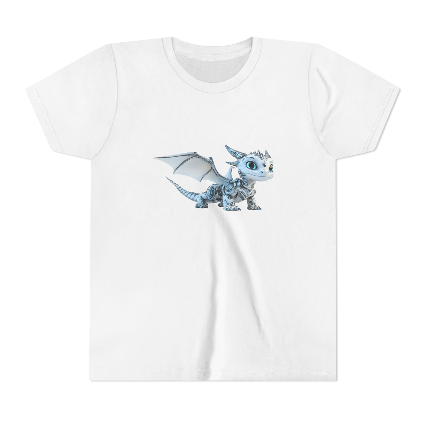 Baby Robot Dragon - Youth Short Sleeve T-Shirt - Teeny Tiny Dragons