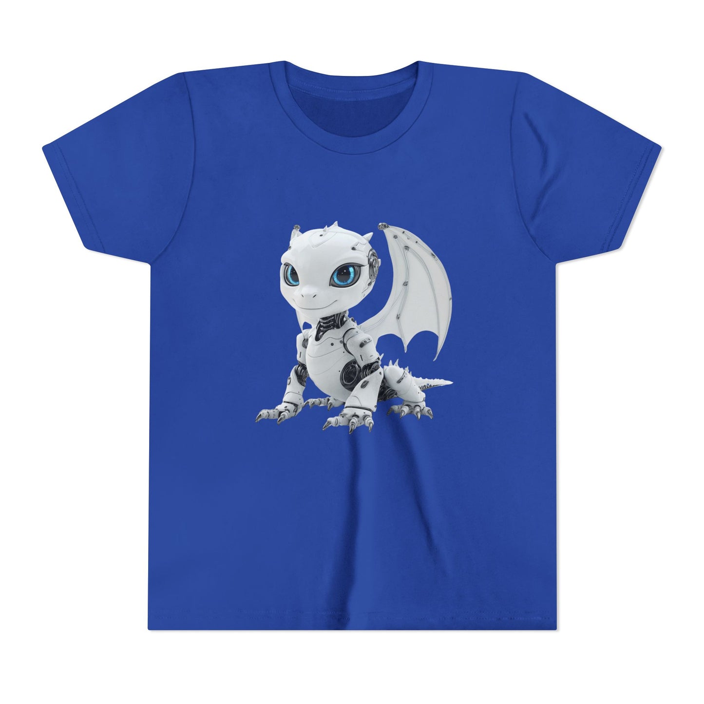 Beautiful Looking Robot Dragon - Youth Short Sleeve T-Shirt - Teeny Tiny Dragons