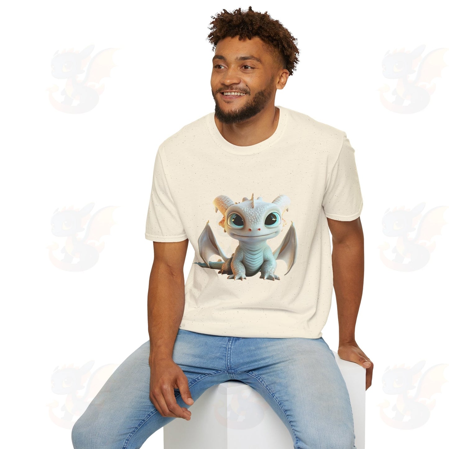 Cute Little Dragon - Unisex Softstyle T-Shirt