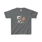 Sitting Grey Robot Dragon Kids 100% Cotton T-Shirt - Teeny Tiny Dragons
