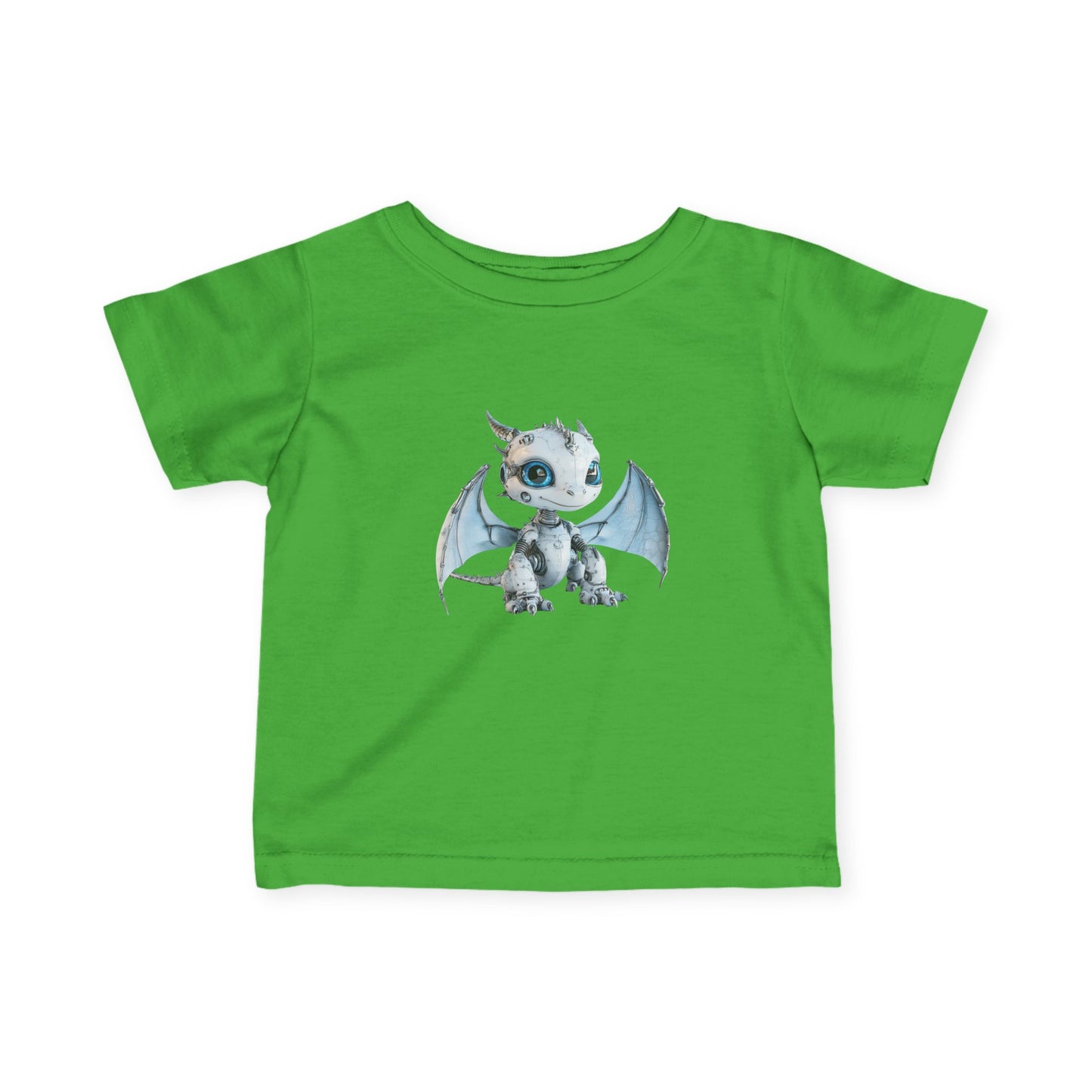 Blue Robot Dragon Infant Fine Jersey T-Shirt - Teeny Tiny Dragons