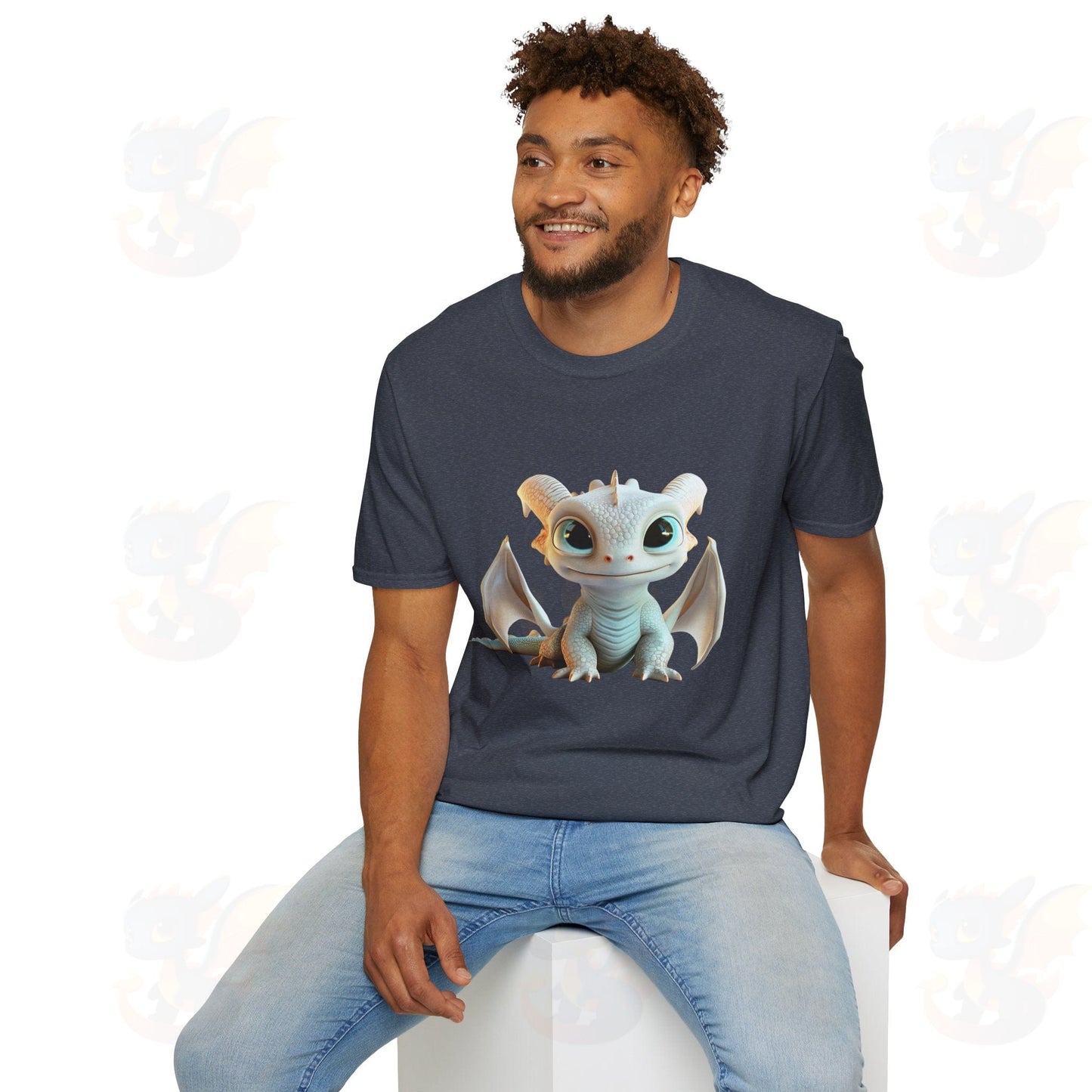 Cute Little Dragon - Unisex Softstyle T-Shirt