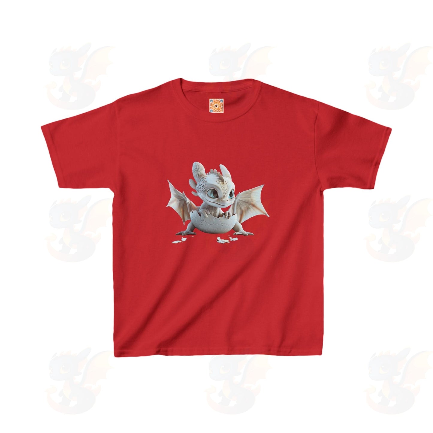 Cute Little Dragon - Kids Heavy Cotton™ T-Shirt