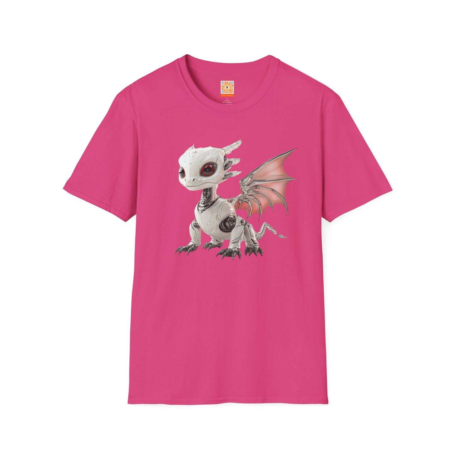 Blush Robot Dragon Adult T-Shirt - Teeny Tiny Dragons