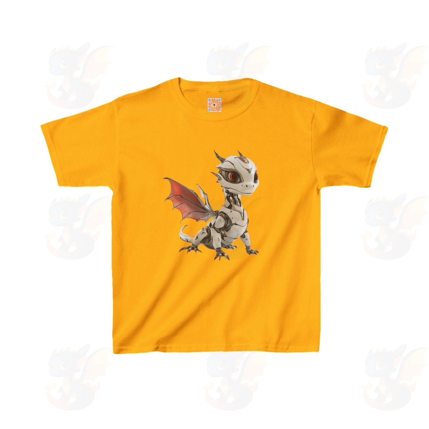 Cool Robot Dragon - Kids 100% Cotton T-Shirt