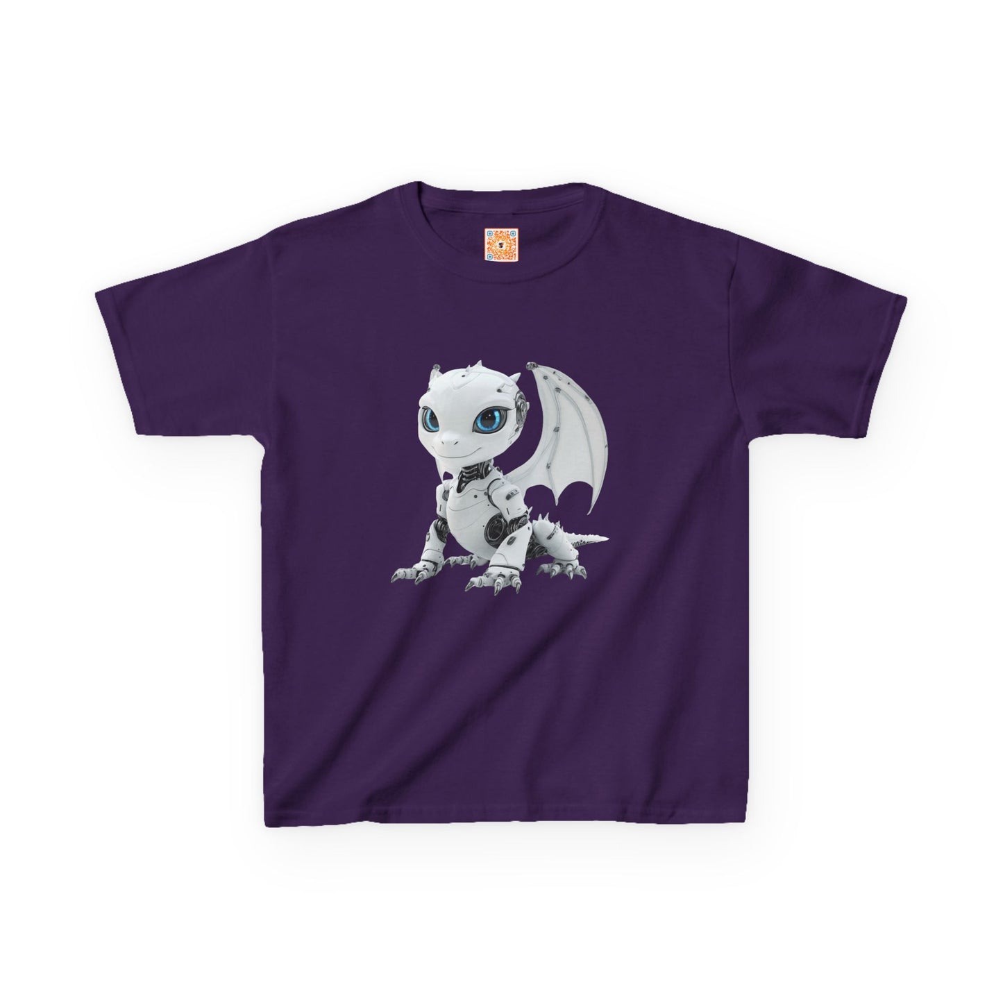 Happy Robot Dragon Kids Heavy Cotton T-Shirt - Teeny Tiny Dragons