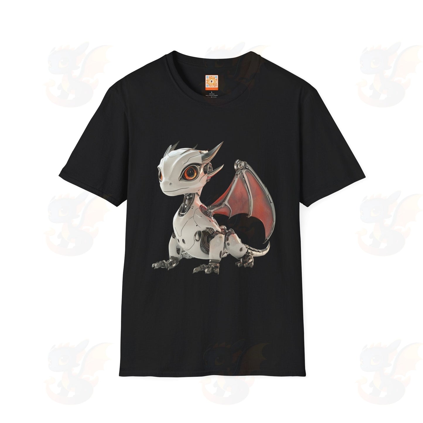 Adult Robot Dragon Design Unisex Softstyle T-Shirt