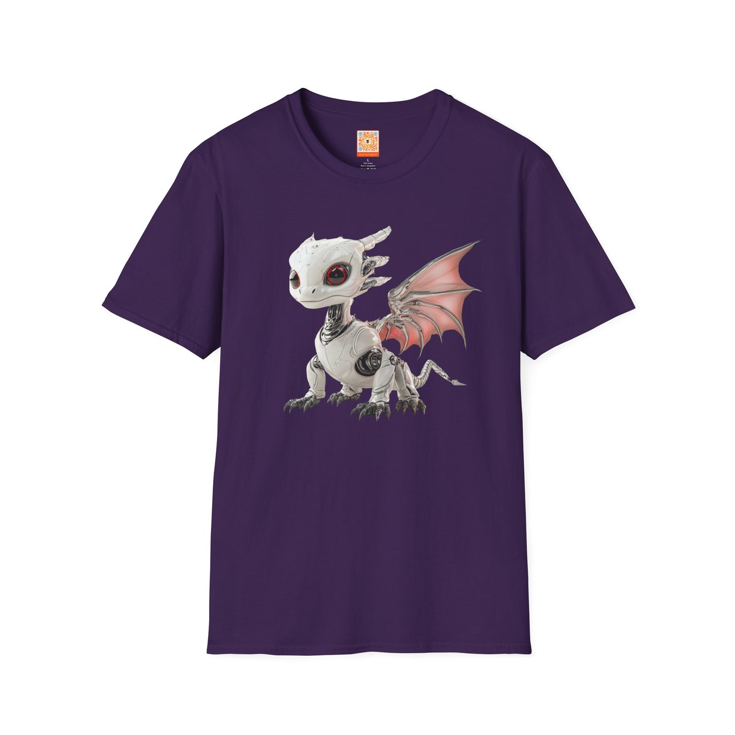 Blush Robot Dragon Adult T-Shirt - Teeny Tiny Dragons