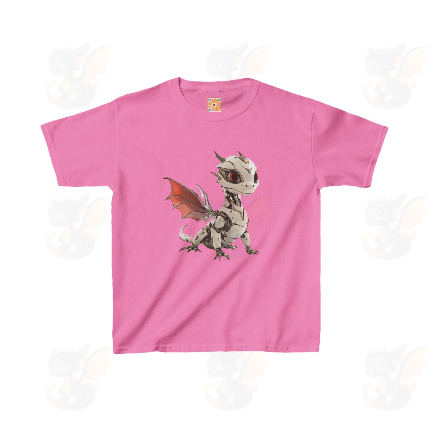 Cool Robot Dragon - Kids 100% Cotton T-Shirt