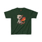 Red Robot Dragon Kids Heavy Cotton T-Shirt - Teeny Tiny Dragons