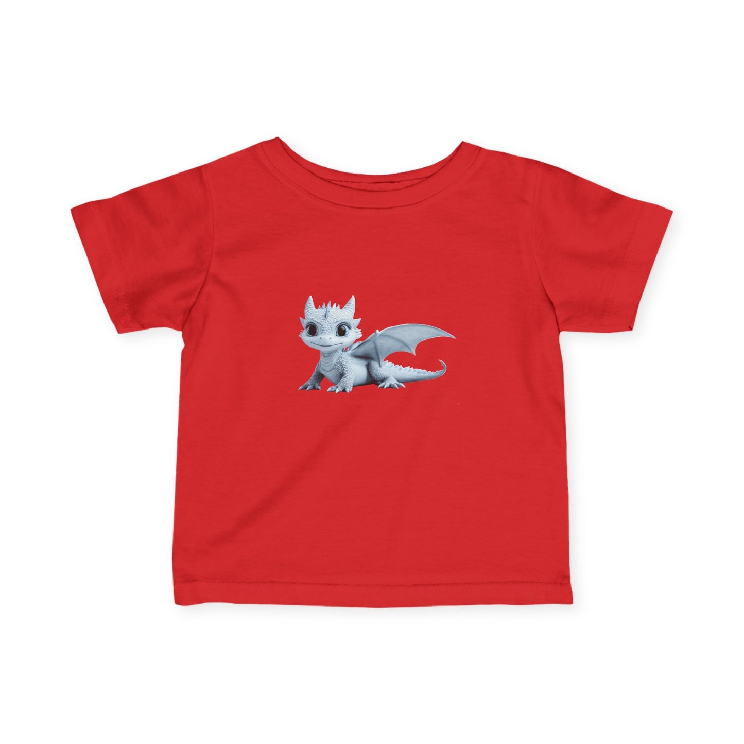 Cute Little Blue Dragon Infant Fine Jersey T-Shirt - Teeny Tiny Dragons