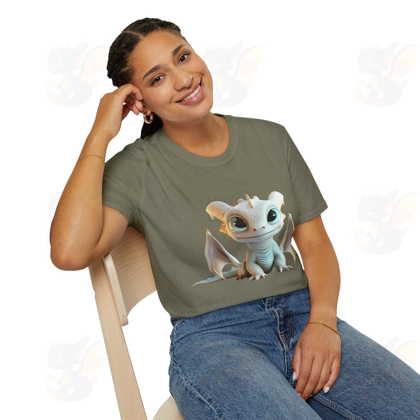 Cute Little Dragon - Unisex Softstyle T-Shirt