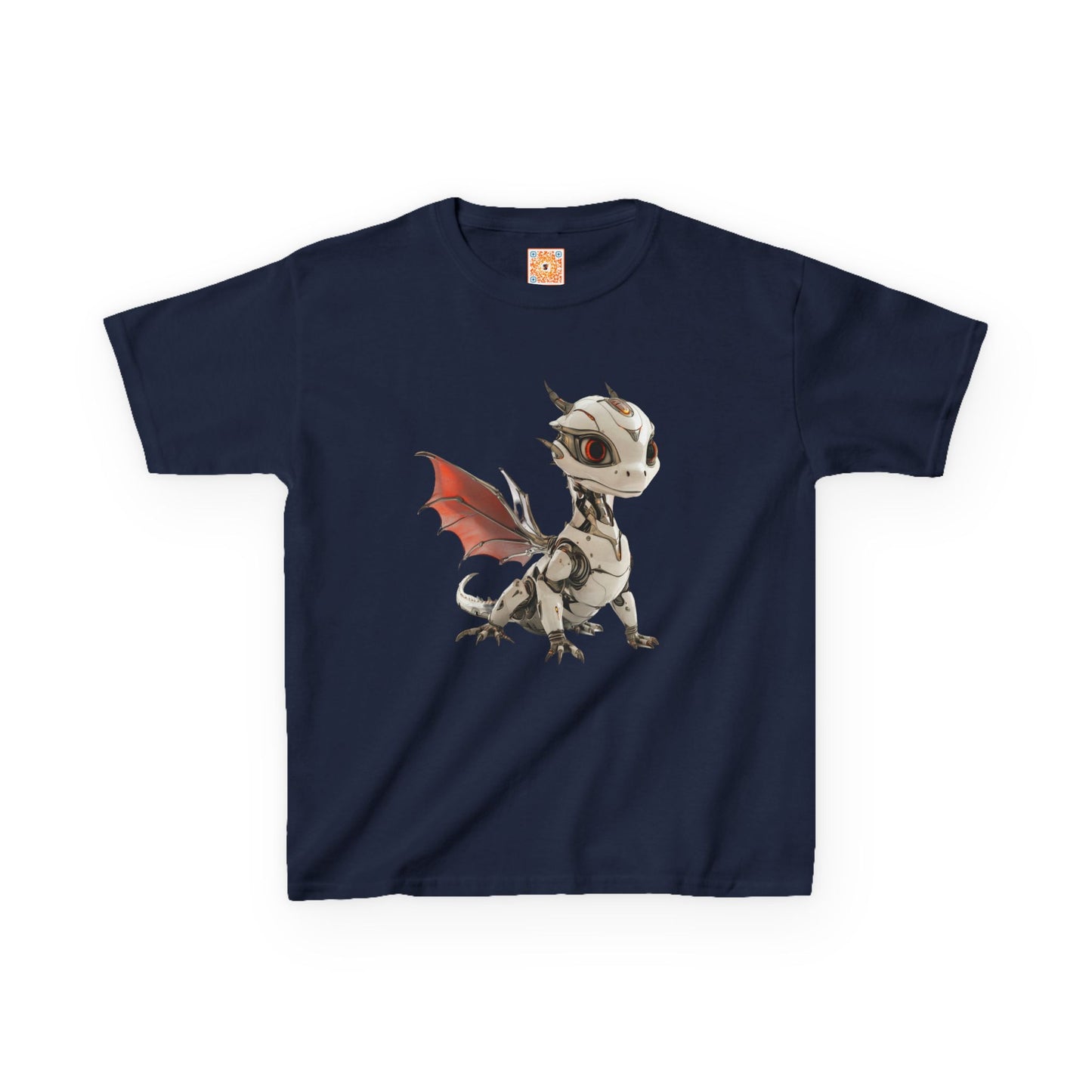 Cool Standing Robot Dragon Kids 100% Cotton T-Shirt - Teeny Tiny Dragons