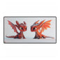 2 Baby Red Dragons Desk Mat - Teeny Tiny Dragons