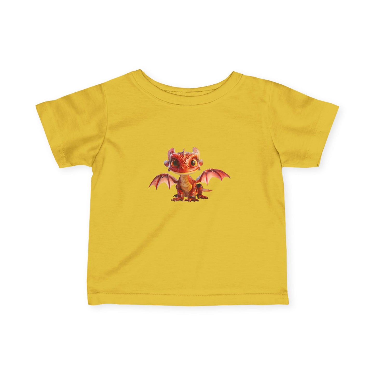 Adorable Red Dragon Infant Fine Jersey T-Shirt - Teeny Tiny Dragons