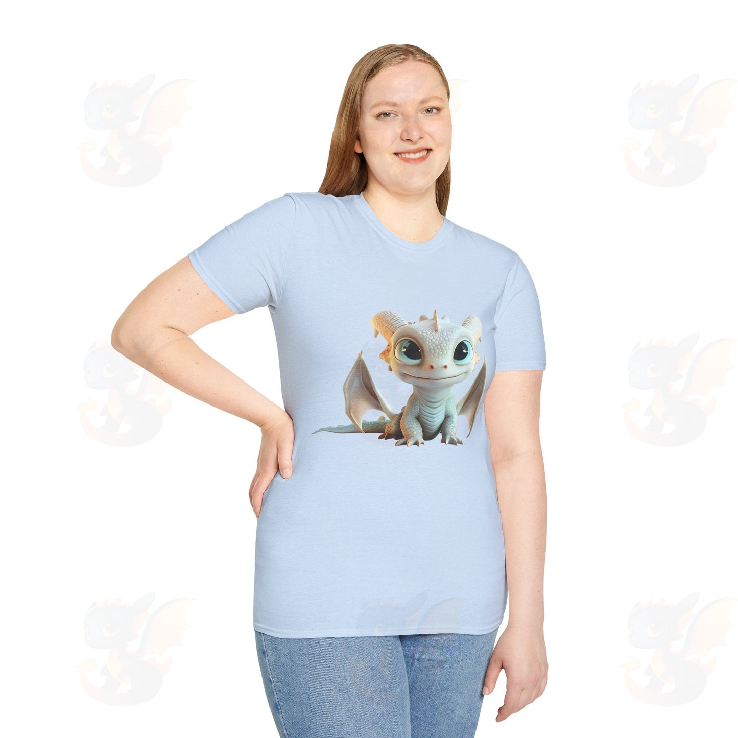 Cute Little Dragon - Unisex Softstyle T-Shirt