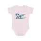Short Sleeve Baby Bodysuit with an Adorable Baby Dragon