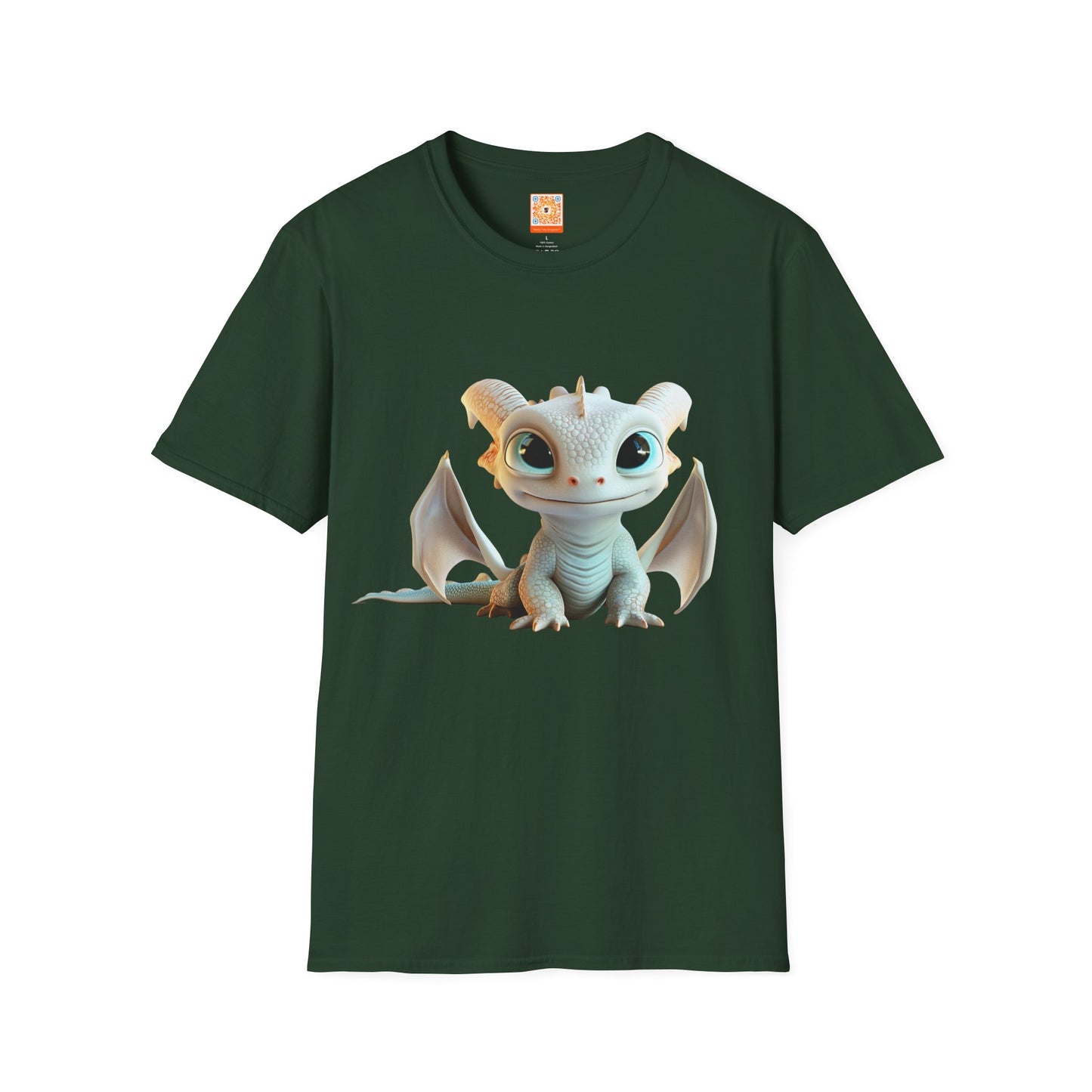 Cute Little Dragon Adult Unisex Softstyle T-Shirt - Teeny Tiny Dragons