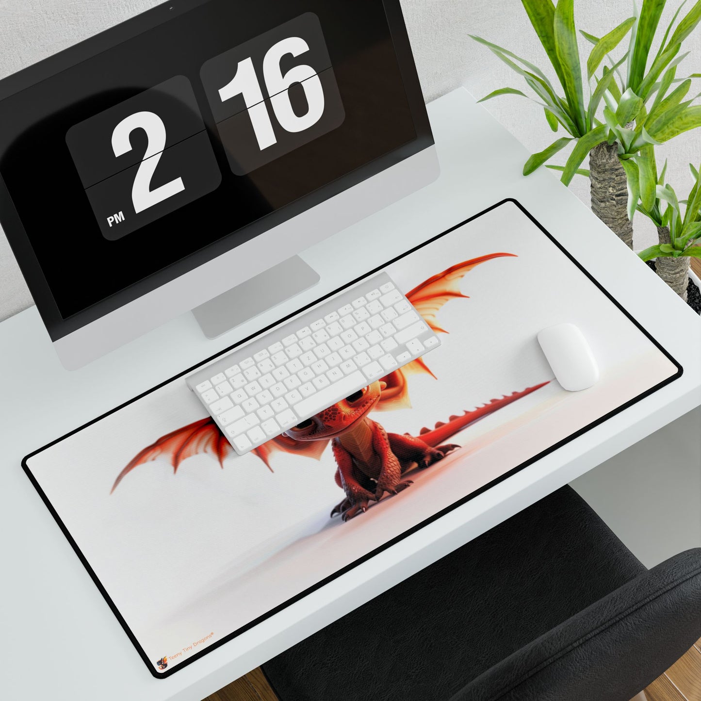 Beautiful Red Dragon Mouse Mat | Teeny Tiny Dragons