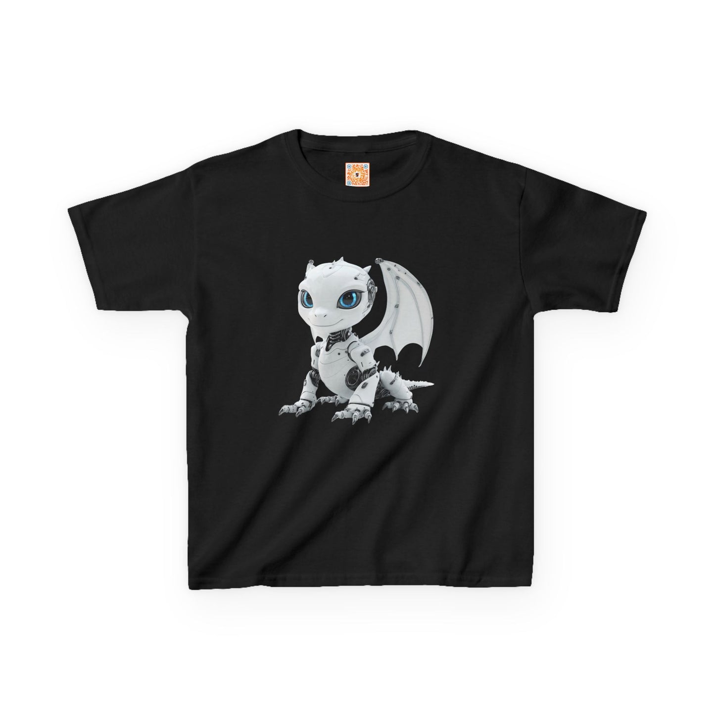 Happy Robot Dragon Kids Heavy Cotton T-Shirt - Teeny Tiny Dragons