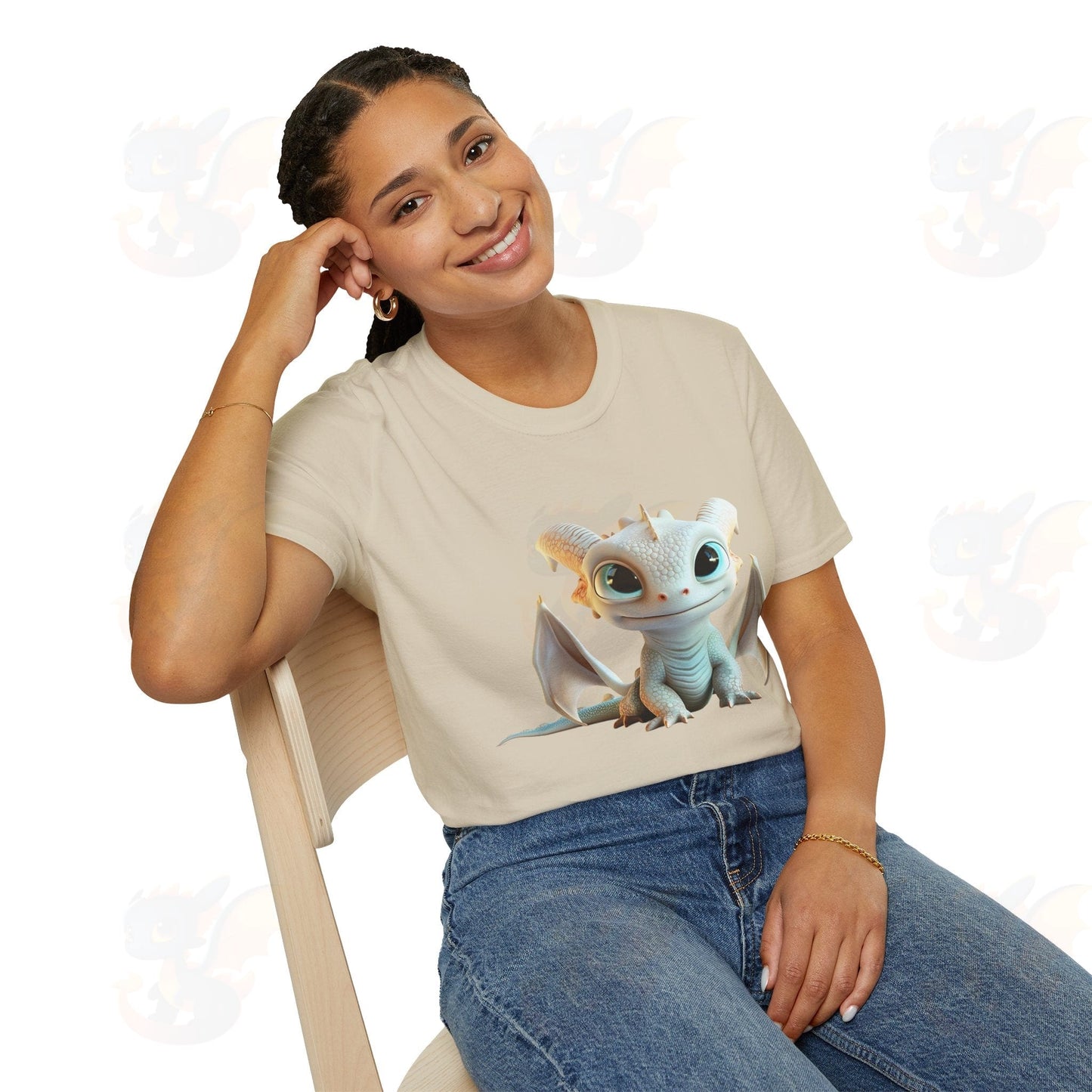 Cute Little Dragon - Unisex Softstyle T-Shirt