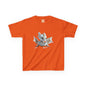 Silver Crystal Dragon Kids Heavy Cotton T-Shirt