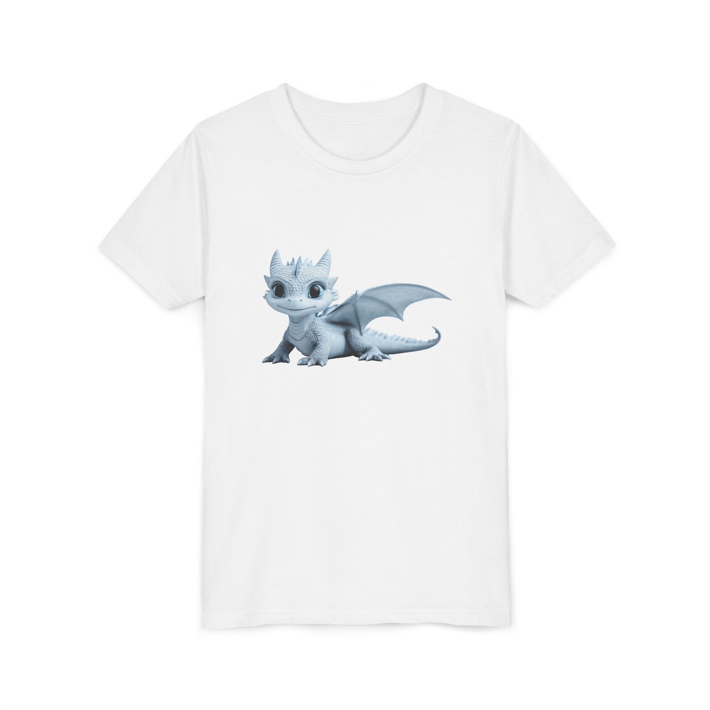 Beautiful Blue Baby Dragon - Youth Short Sleeve T-Shirt - Teeny Tiny Dragons