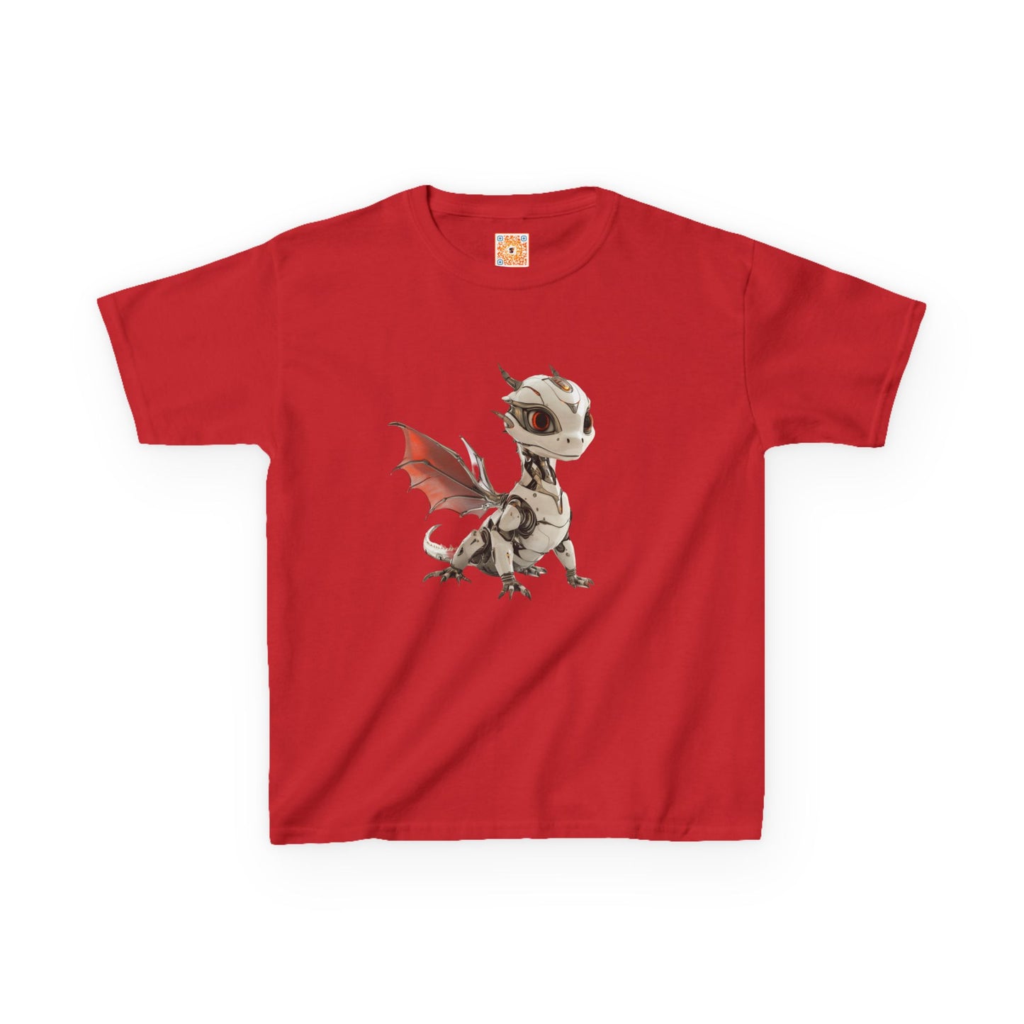 Amber Robot Dragon Heavy Cotton T-Shirt - Teeny Tiny Dragons