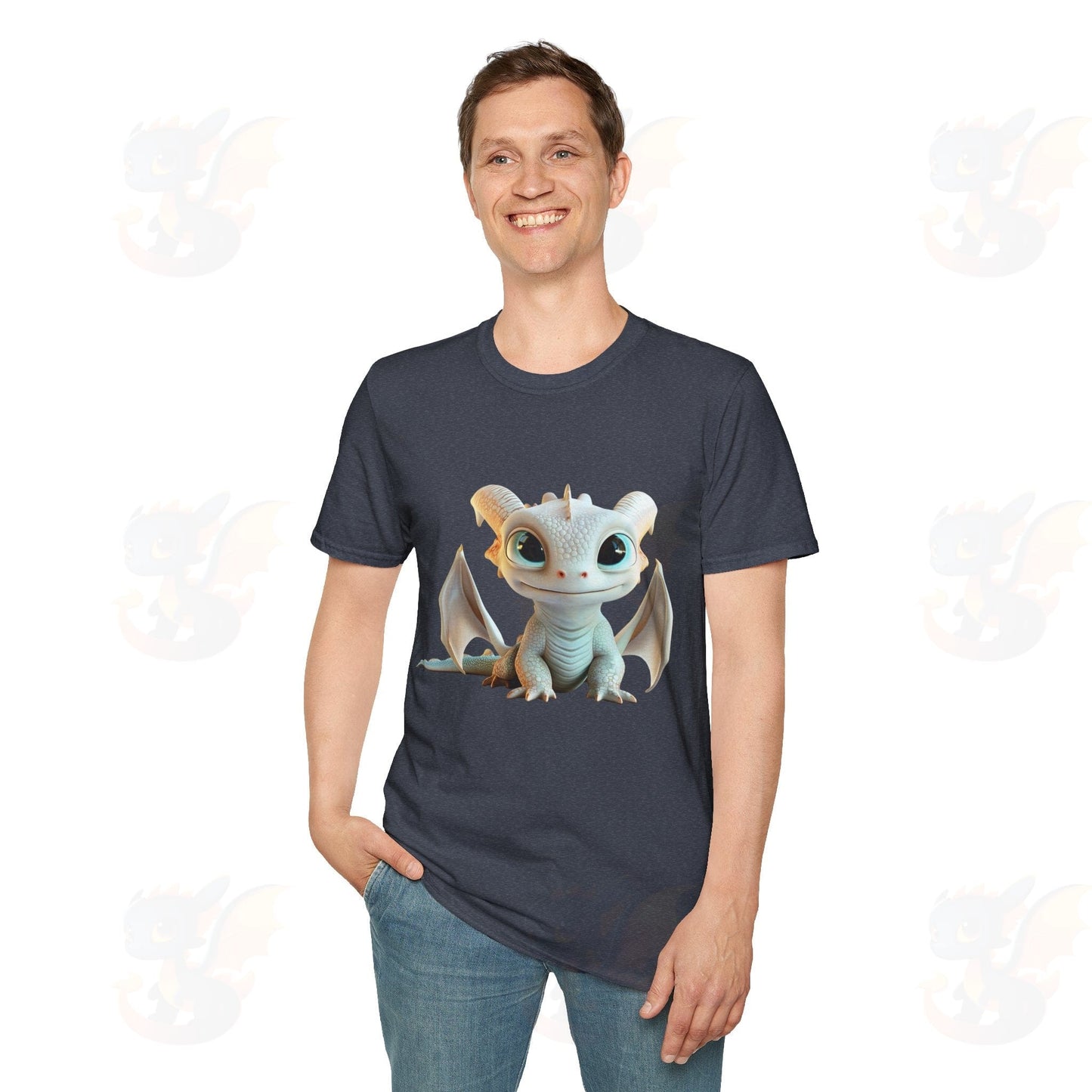 Cute Little Dragon - Unisex Softstyle T-Shirt