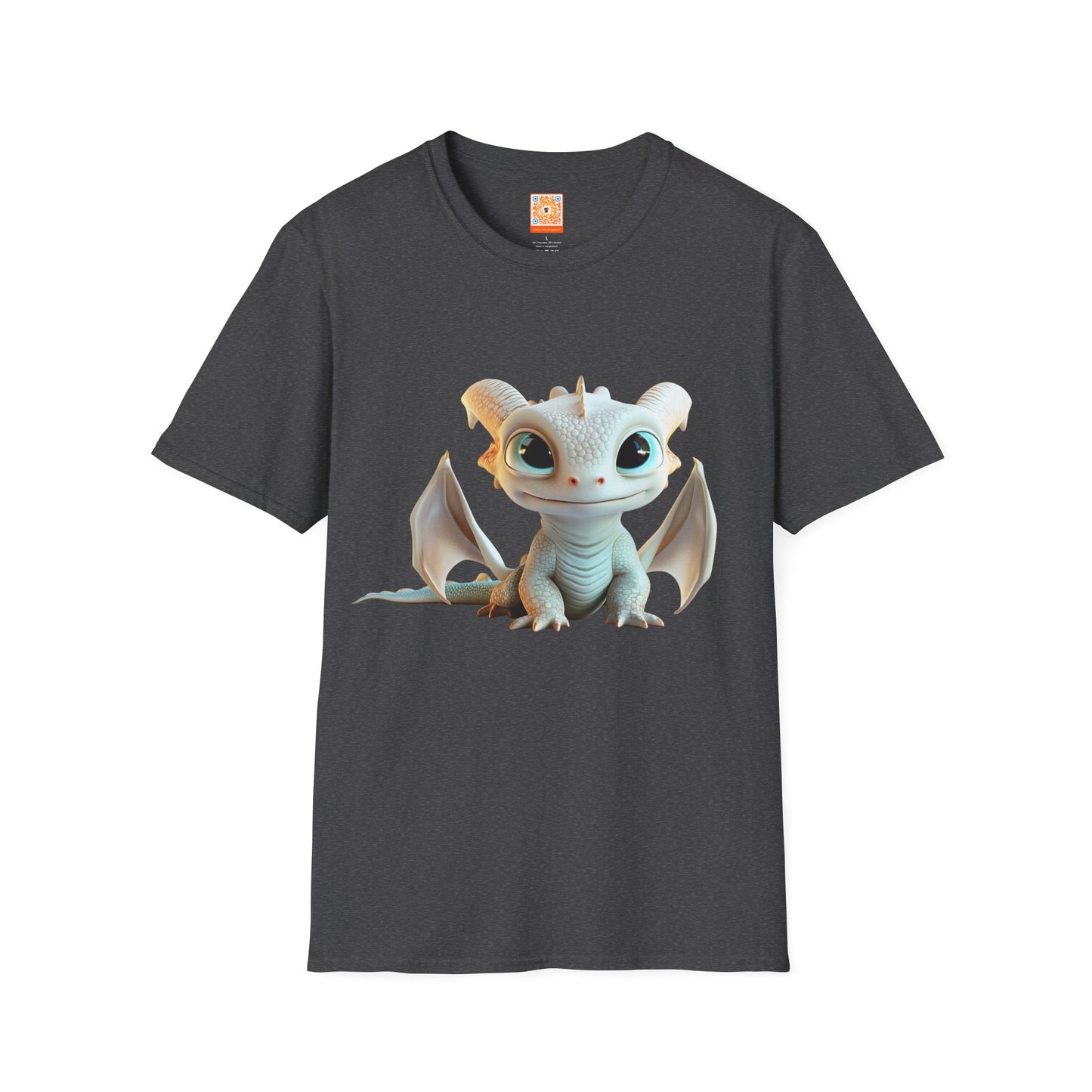 Cute Little Dragon Adult Unisex Softstyle T-Shirt - Teeny Tiny Dragons