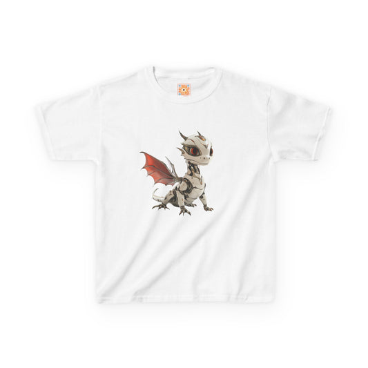 Amber Robot Dragon Heavy Cotton T-Shirt - Teeny Tiny Dragons
