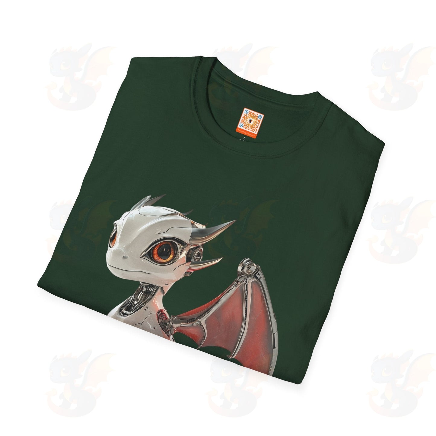 Adult Robot Dragon Design Unisex Softstyle T-Shirt