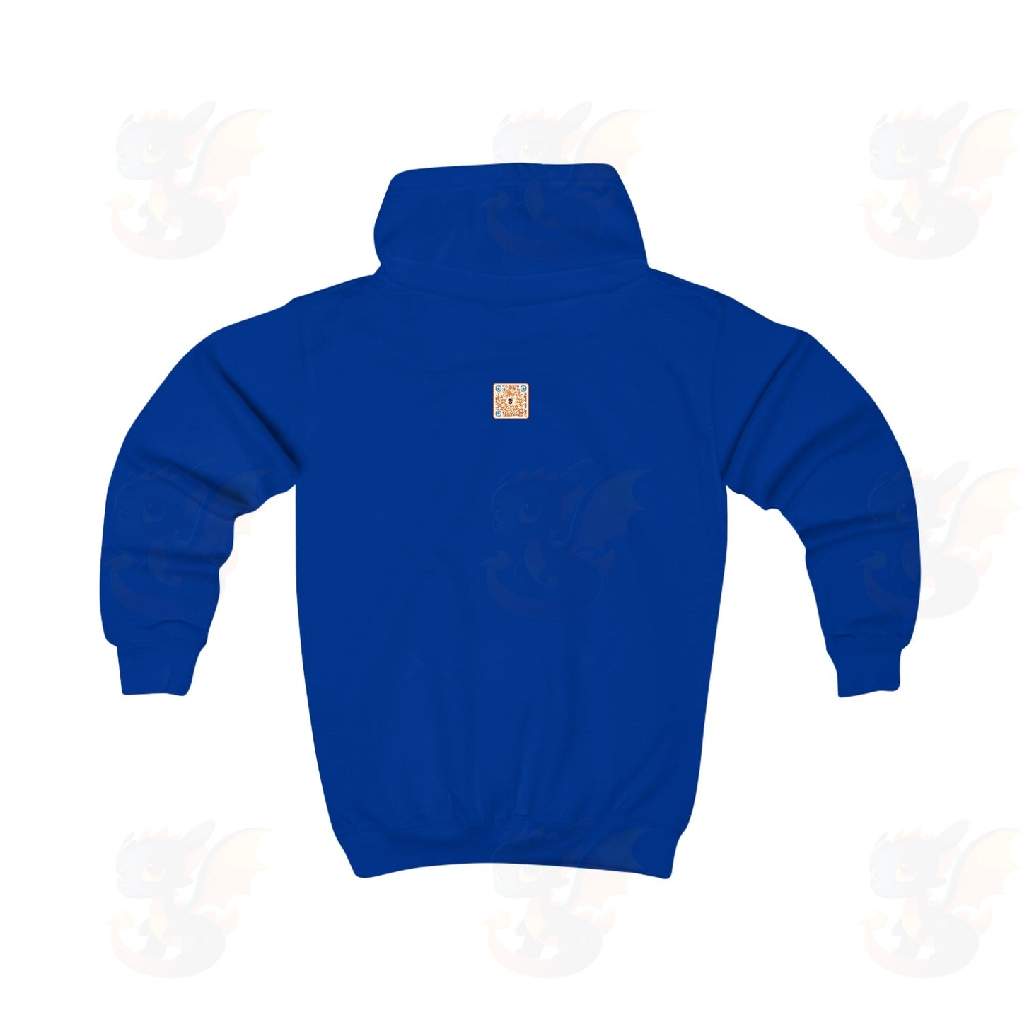 White Robot Dragon Design Kids Hoodie