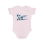 Short Sleeve Baby Bodysuit with an Adorable Baby Dragon