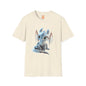 Gorgeous Little Blue Dragon Adult Unisex Softstyle T-Shirt - Teeny Tiny Dragons