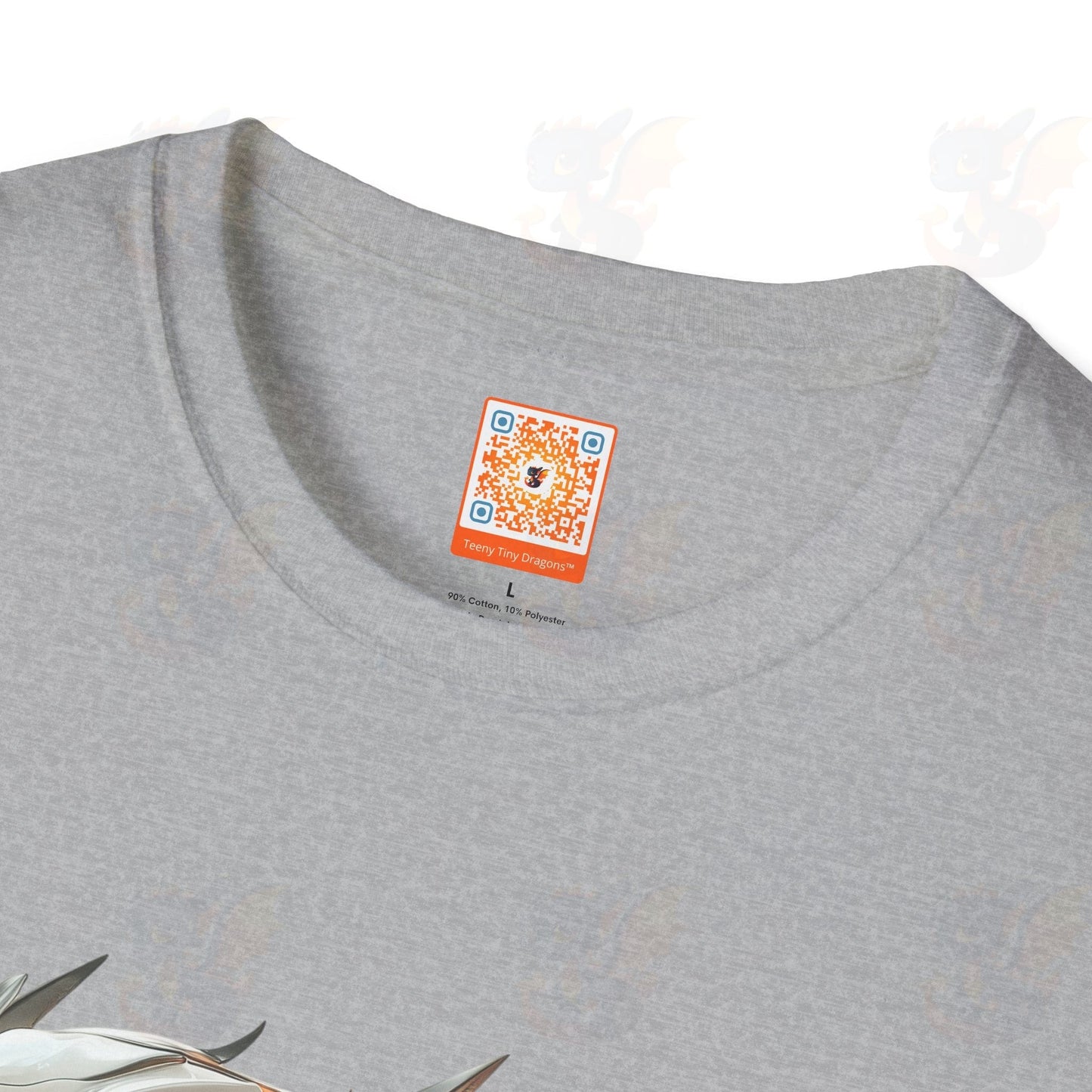 Adult Robot Dragon Design Unisex Softstyle T-Shirt