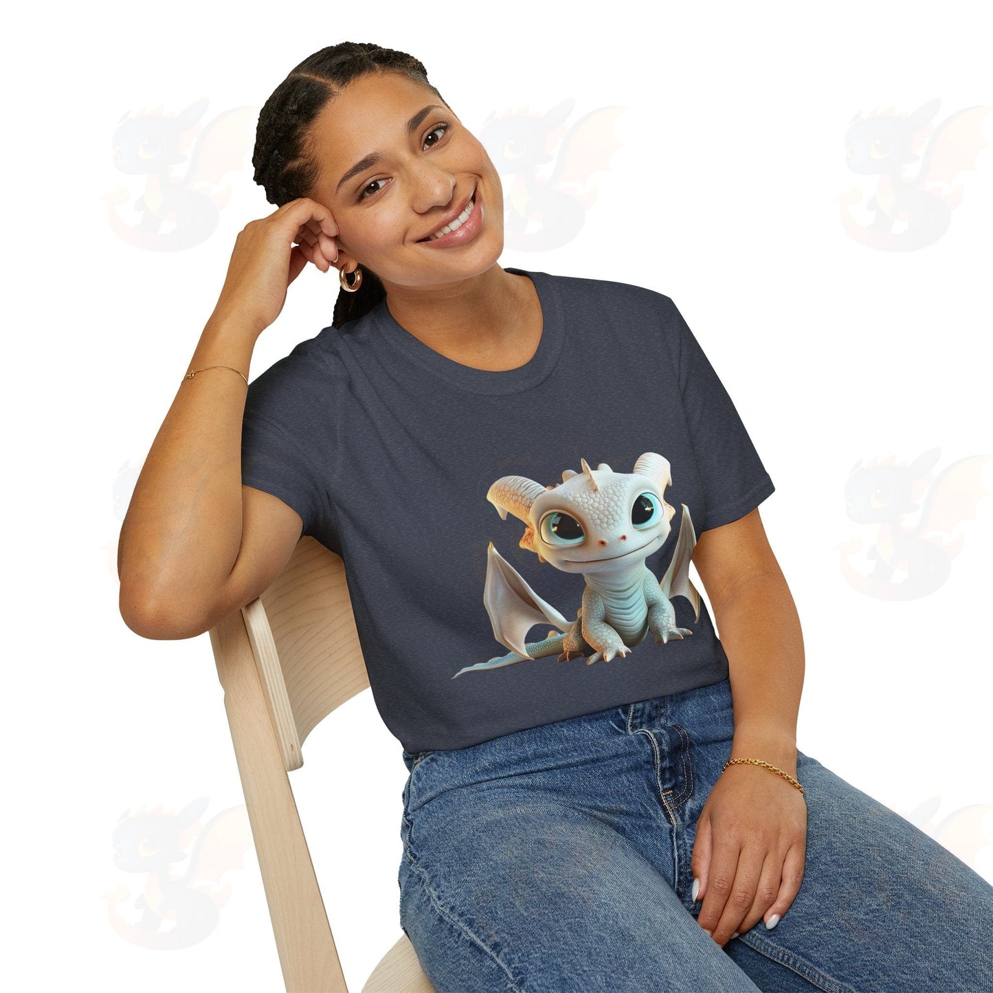Cute Little Dragon - Unisex Softstyle T-Shirt