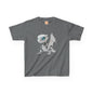 Blue Eyed Robot Dragon Heavy Cotton T-Shirt - Teeny Tiny Dragons