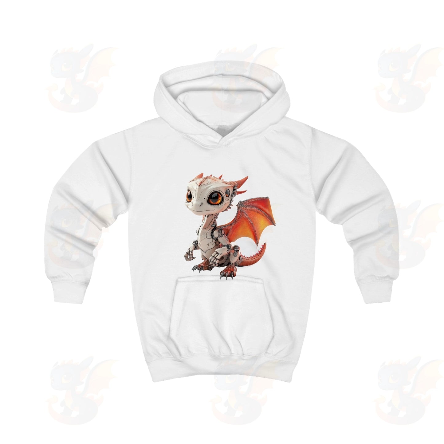 Very Cute Robot Dragon - Kids Hoodie