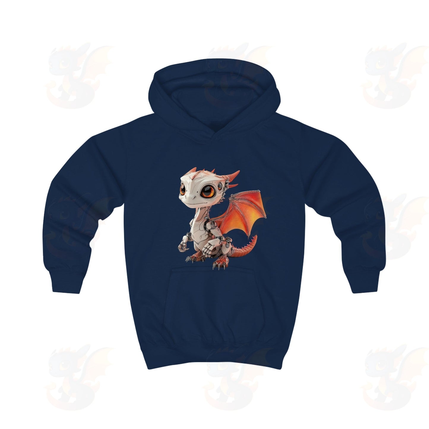 Very Cute Robot Dragon - Kids Hoodie